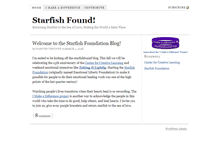 Tablet Screenshot of blog.starfishfound.org